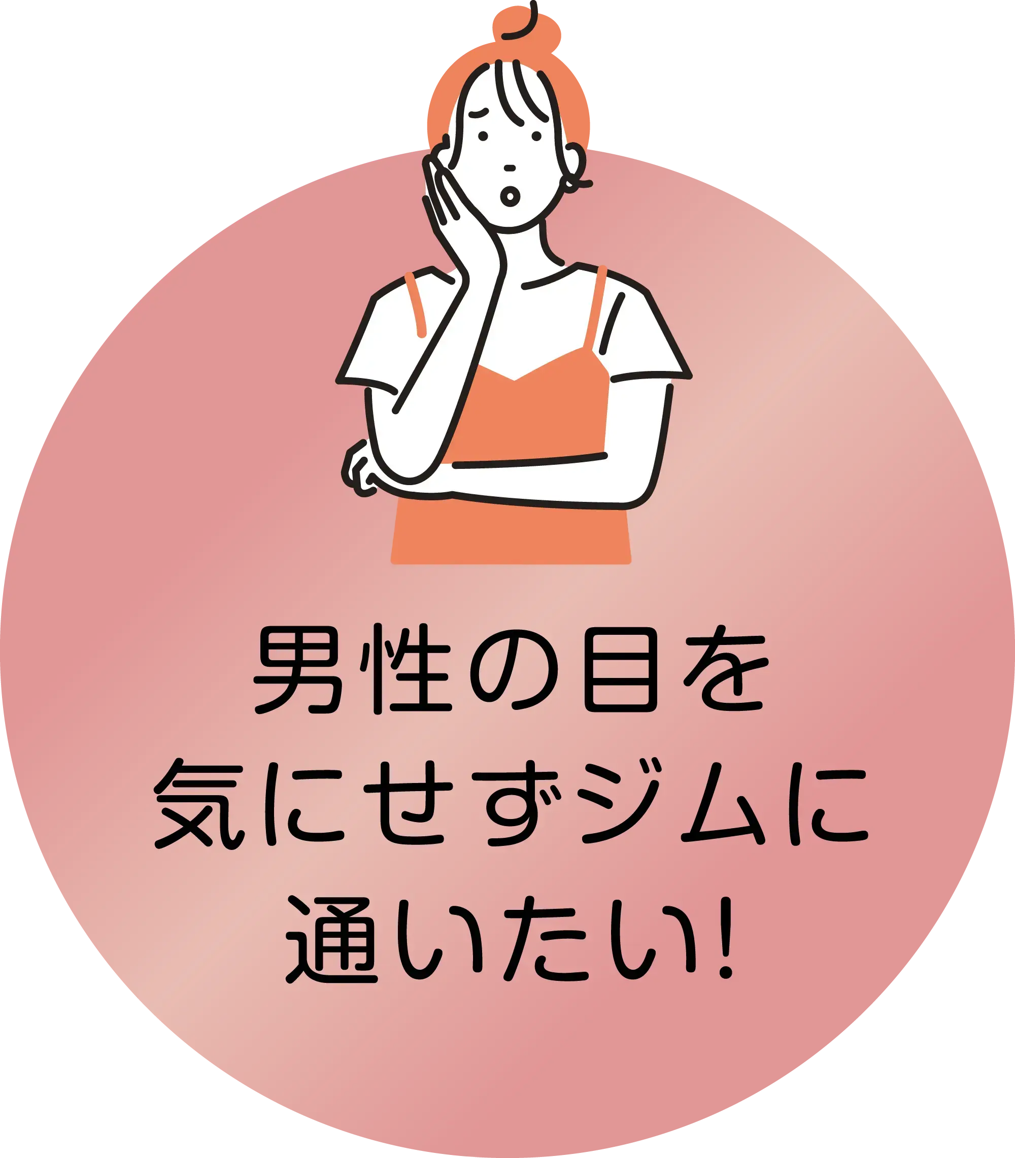 男性の目を気にせずジムに通いたい!